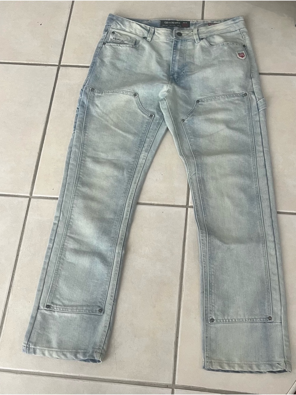 Vintage Ecko Unltd Denim Loose Carpenter Jeans Men’s Size 36x31 Light Wash